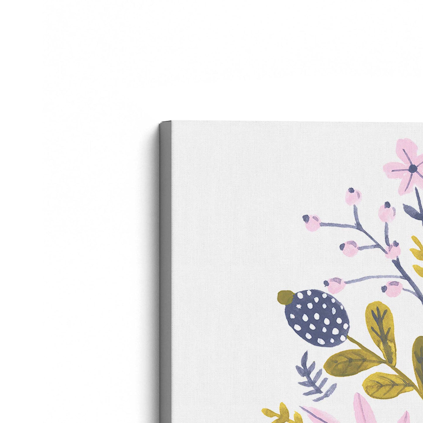 [Color:Stretched Canvas], Picture of the corner of the art