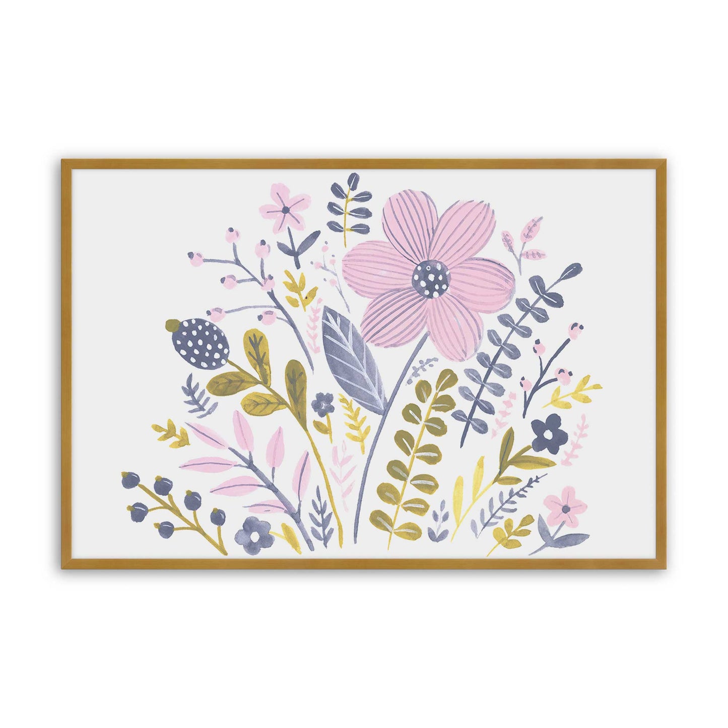 [Color:Polished Gold], Picture of art in a Polished Gold frame