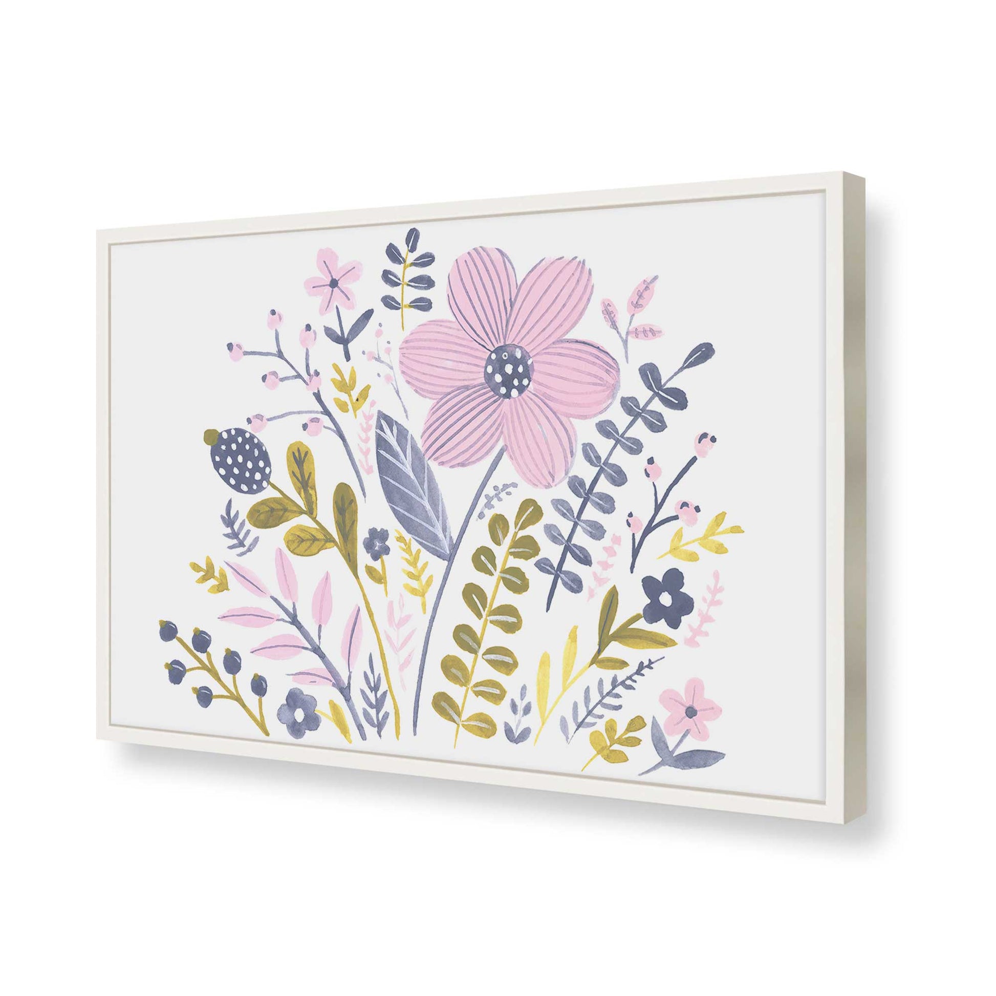 [Color:Opaque White], Picture of art in a Opaque White frame of the corner