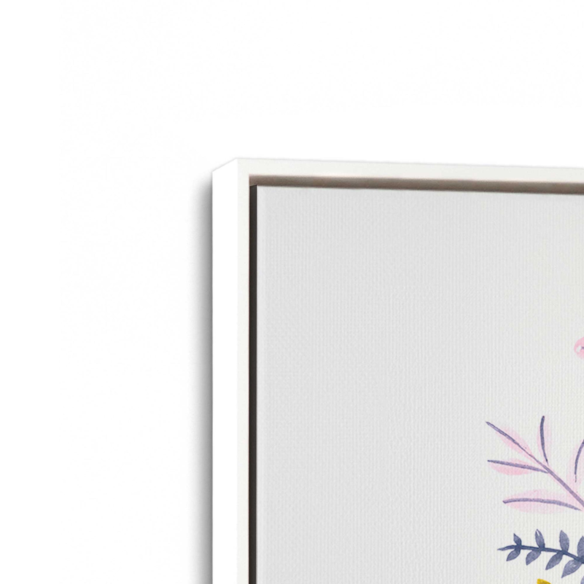 [Color:Opaque White], Picture of art in a White frame at an angle