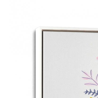 [Color:Opaque White], Picture of art in a White frame at an angle