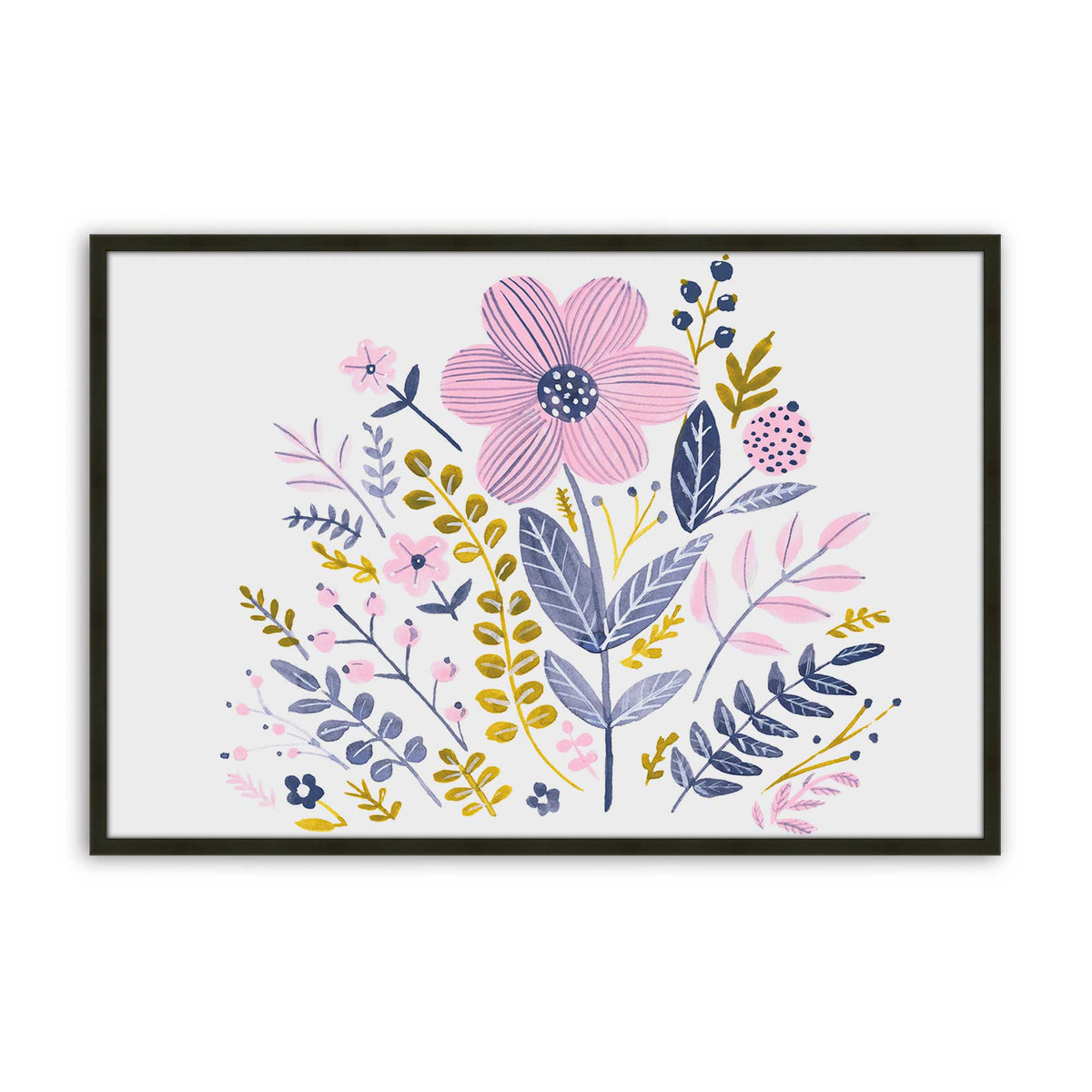 [Color:Satin Black], Picture of art in a Satin Black frame