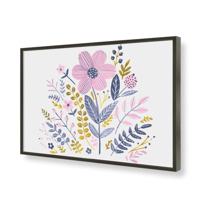[Color:Satin Black], Picture of art in a Satin Black frame of the corner