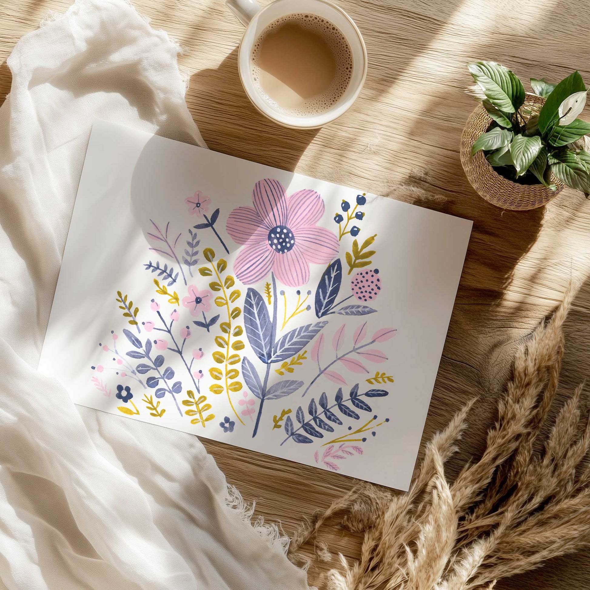 [Color:Rolled Print], Picture of close up of art