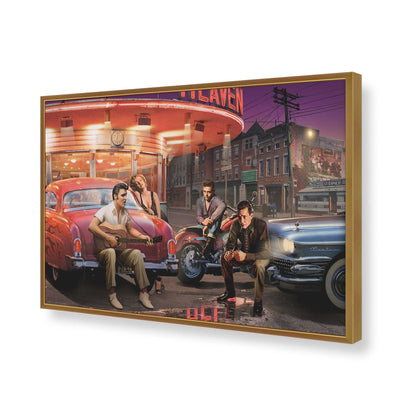[Color:Polished Gold], Picture of art in a Polished Gold frame of the corner