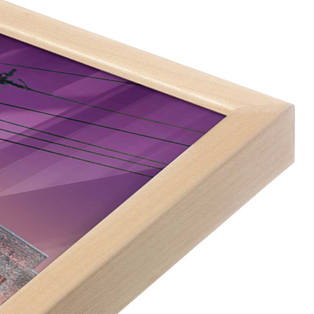 [Color:Raw Maple], Picture of art in a Raw Maple frame at an angle