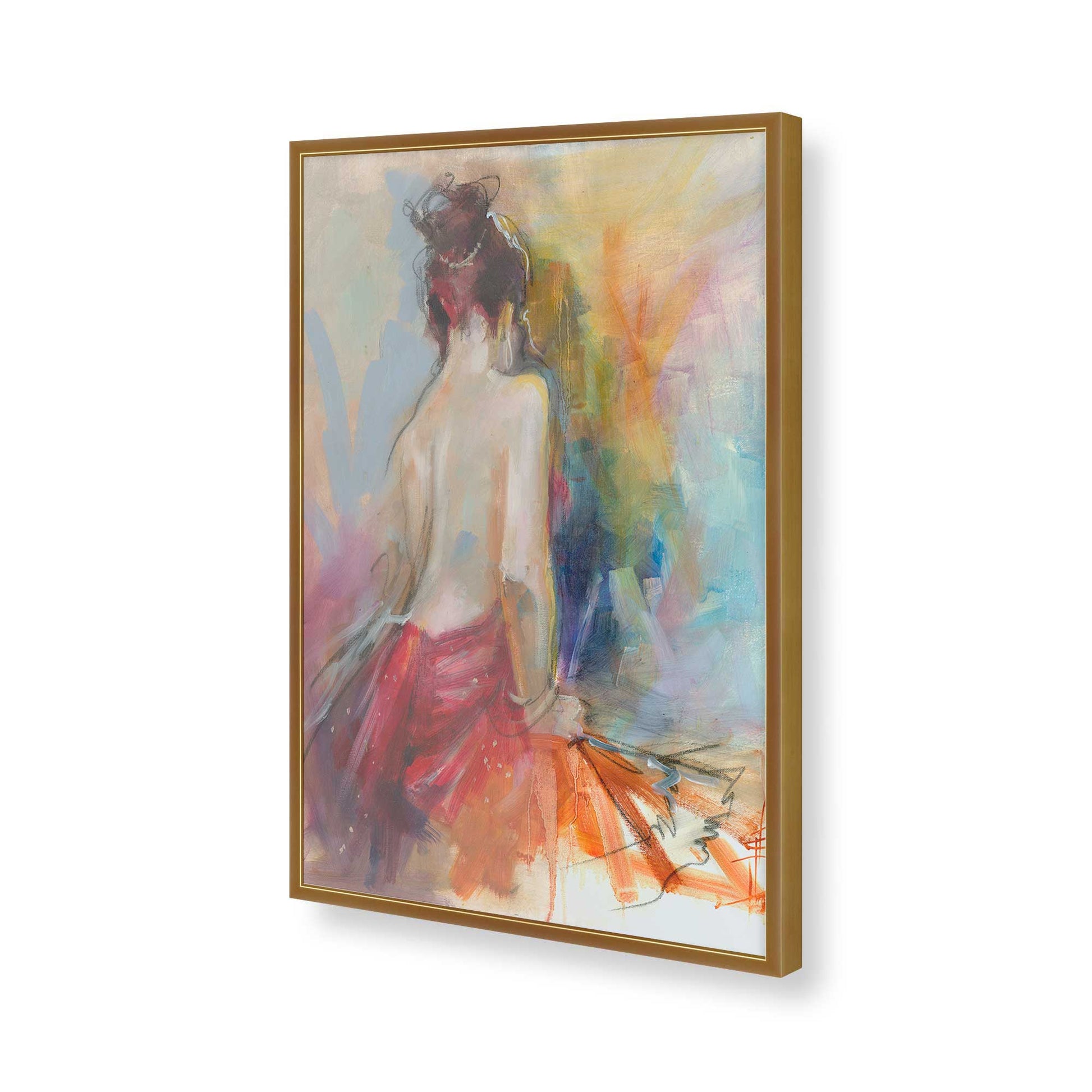 [Color:Polished Gold], Picture of art in a Polished Gold frame of the corner