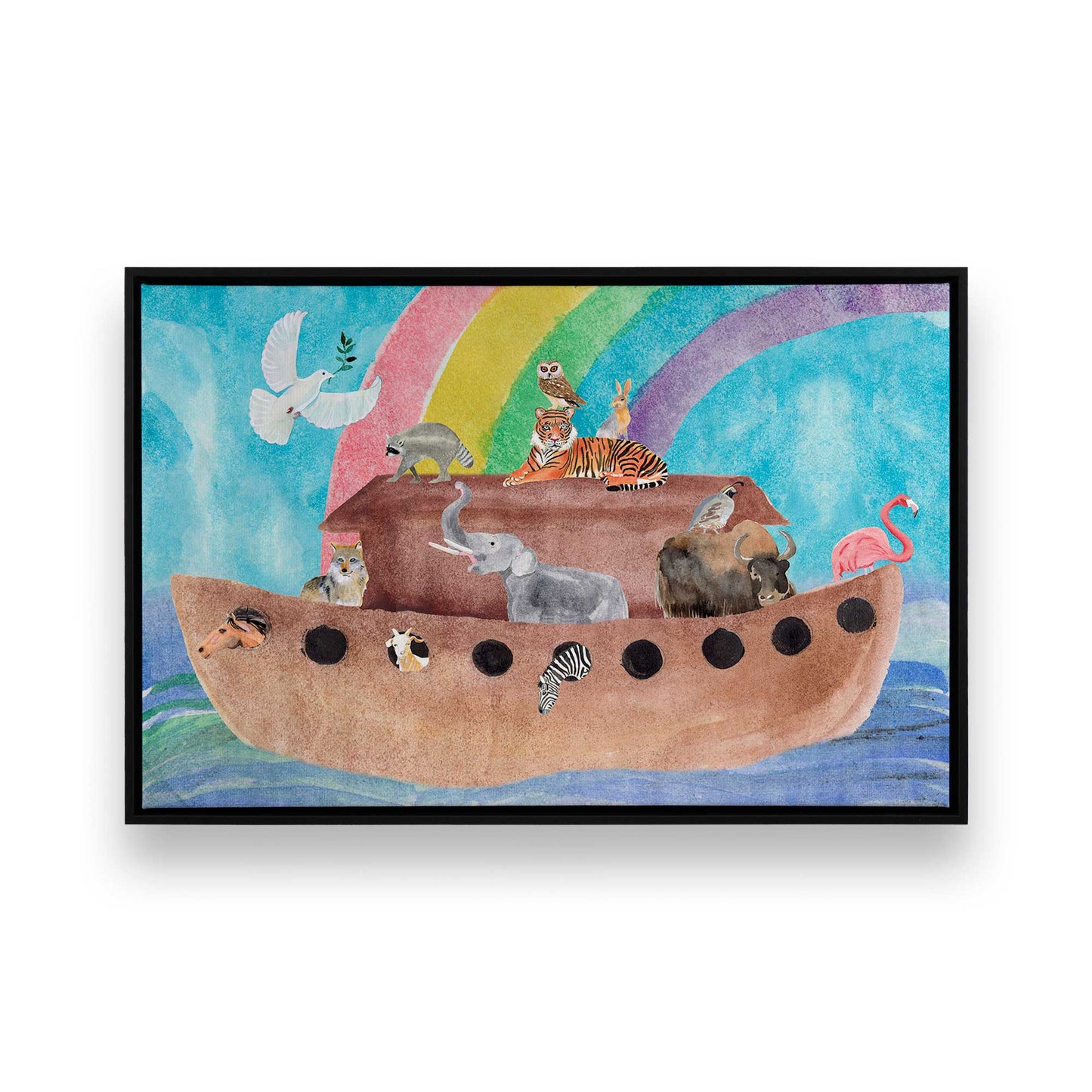 [Color:Satin Black], Picture of art in a Satin Black frame