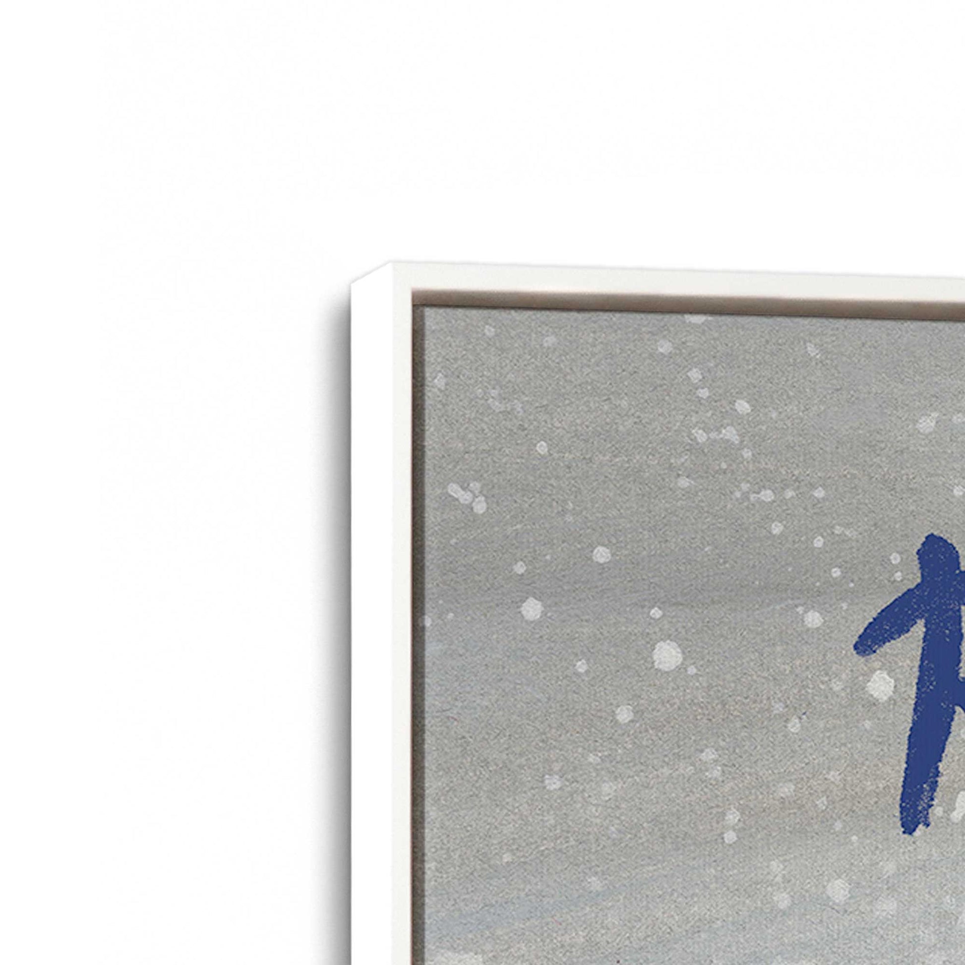 [Color:Opaque White], Picture of art in a White frame at an angle