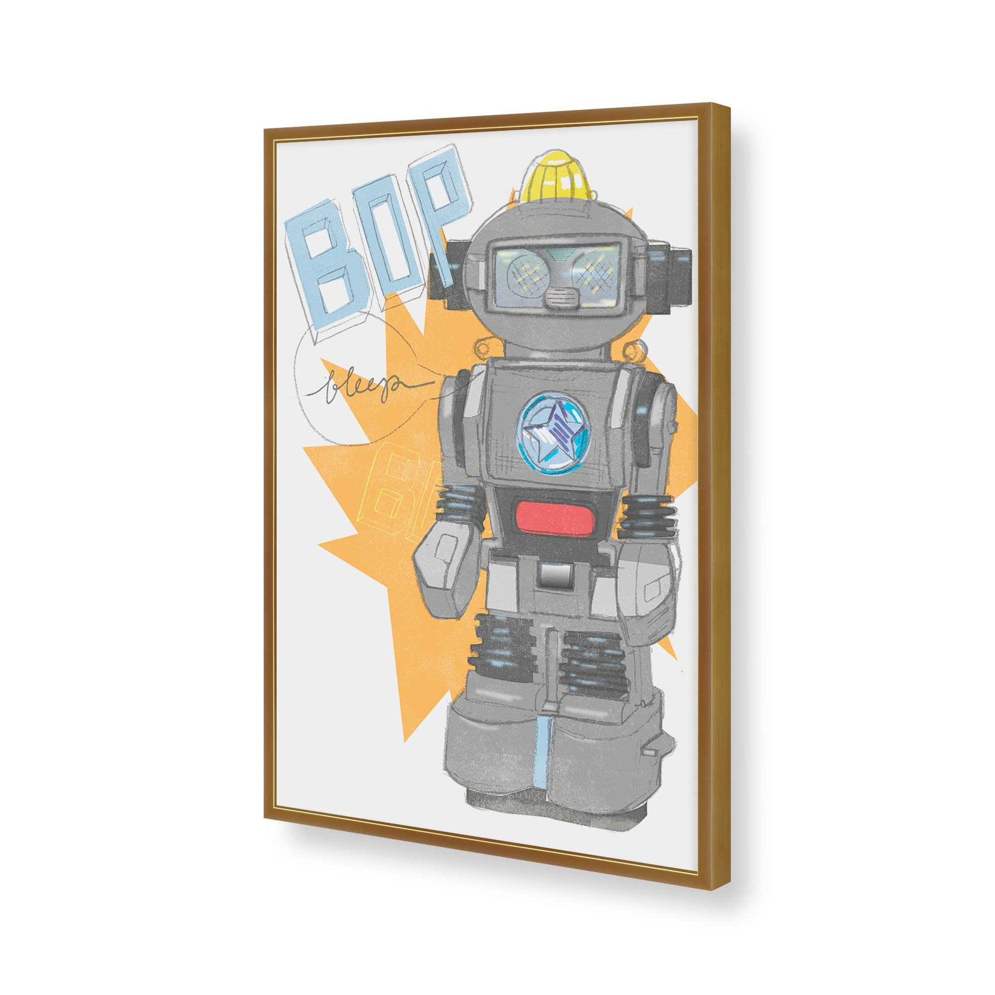 [Color:Polished Gold], Picture of art in a Polished Gold frame of the corner