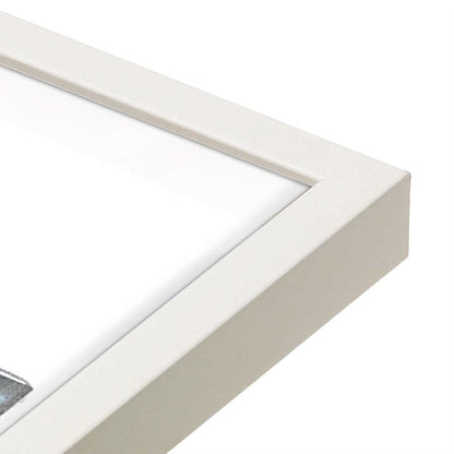 [Color:Opaque White], Picture of art in a Opaque White frame at an angle