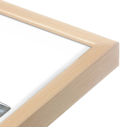 [Color:Raw Maple], Picture of art in a Raw Maple frame at an angle