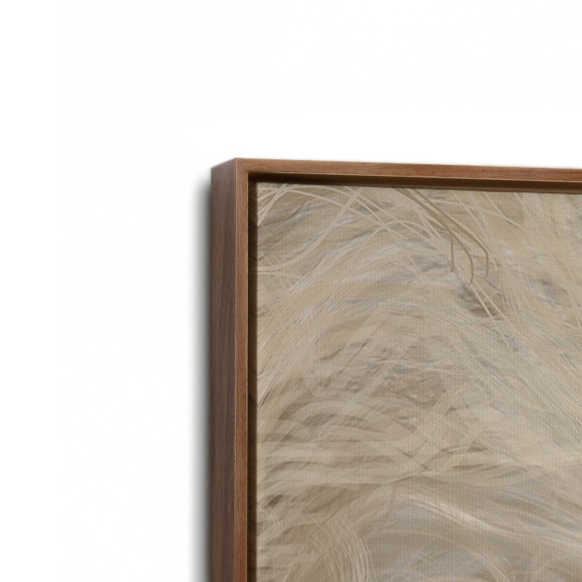 [Color:Walnut], Picture of art in a Walnut frame at an angle