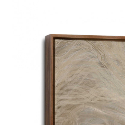 [Color:Walnut], Picture of art in a Walnut frame at an angle