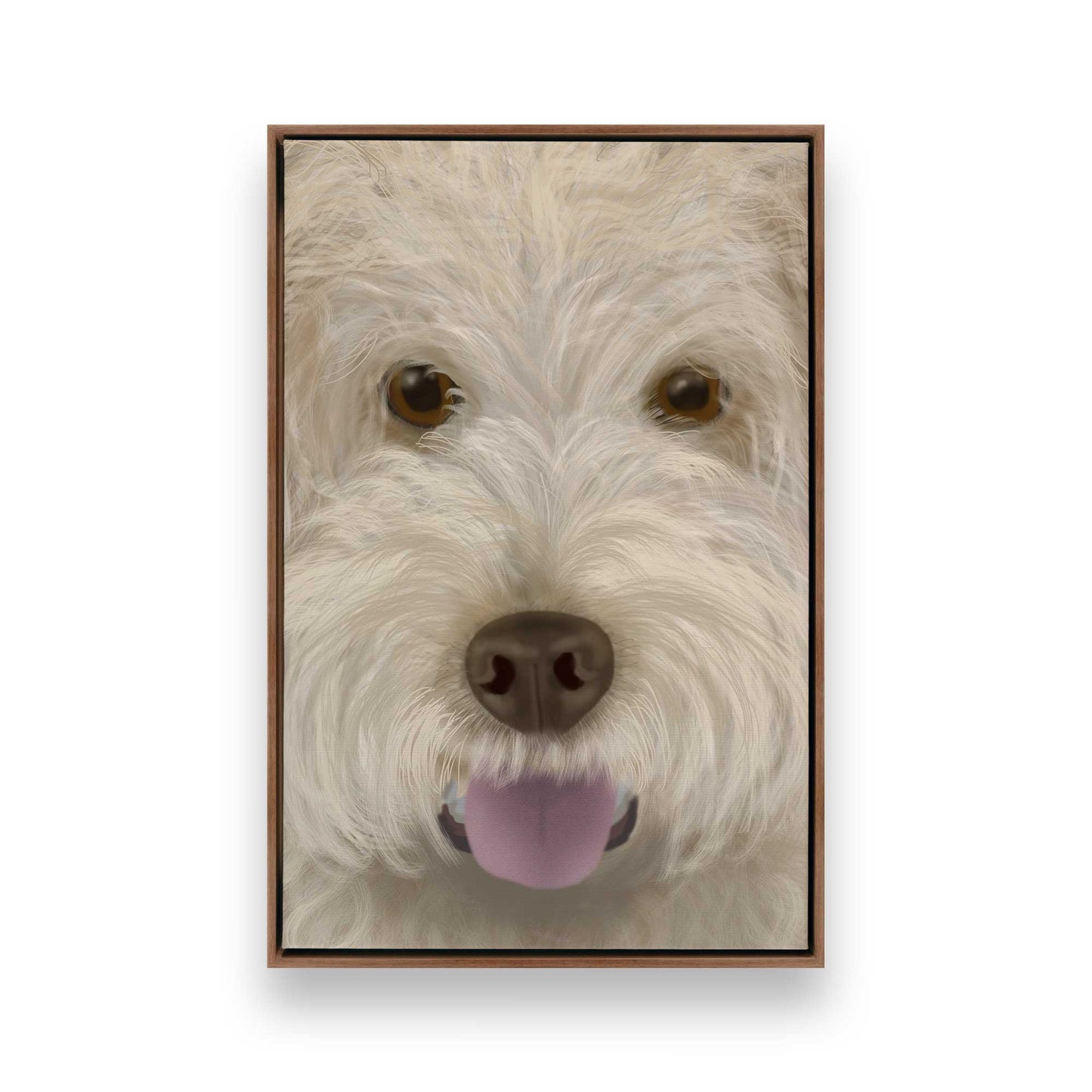 [Color:Walnut], Picture of art in a Walnut frame