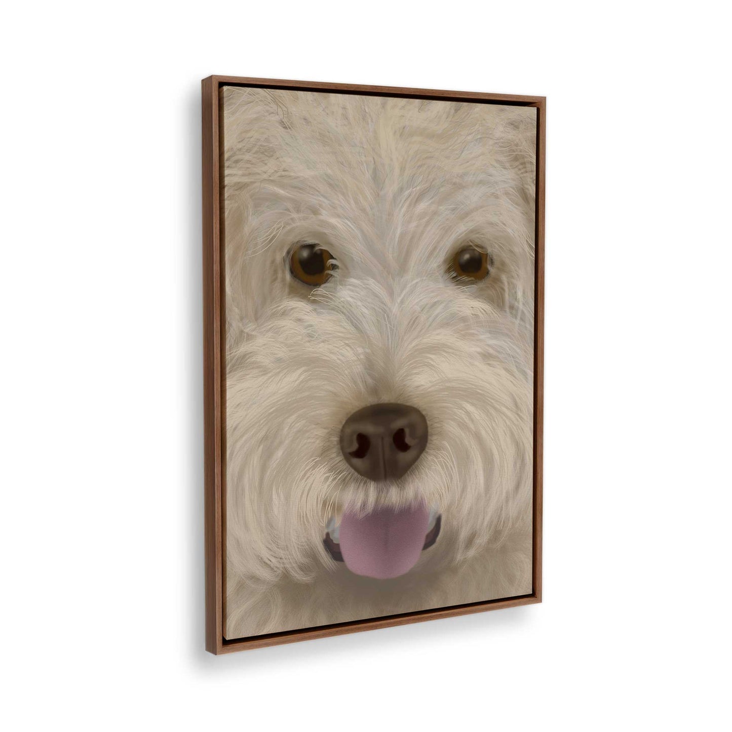 [Color:Walnut], Picture of the corner of the art