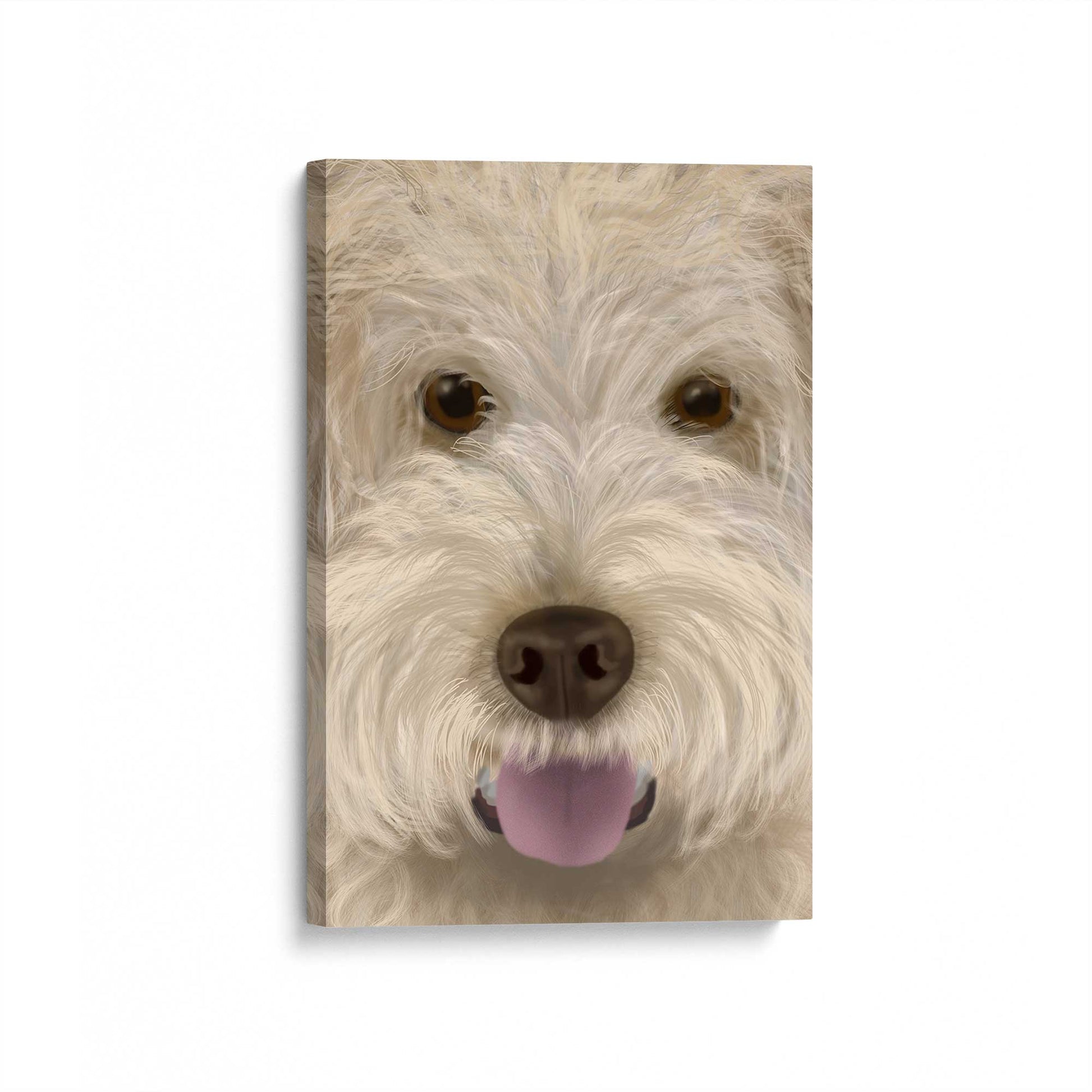 [Color:Stretched Canvas], Picture of art at an angle