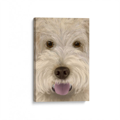 [Color:Stretched Canvas], Picture of art at an angle