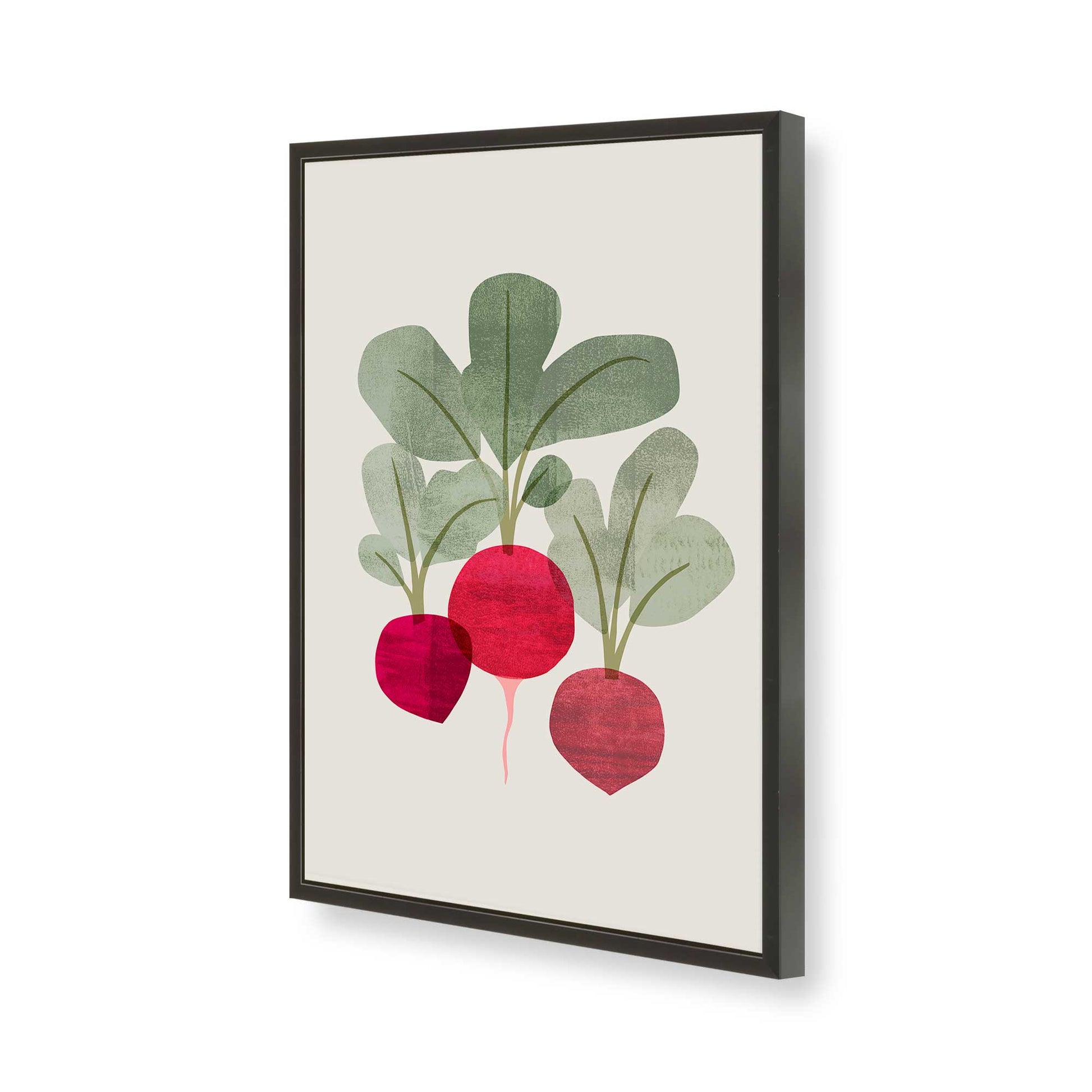 [Color:Satin Black], Picture of art in a Satin Black frame of the corner