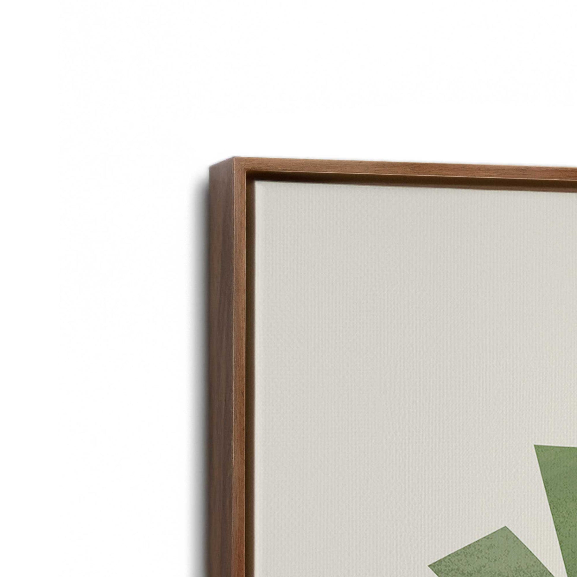 [Color:Walnut], Picture of art in a Walnut frame at an angle