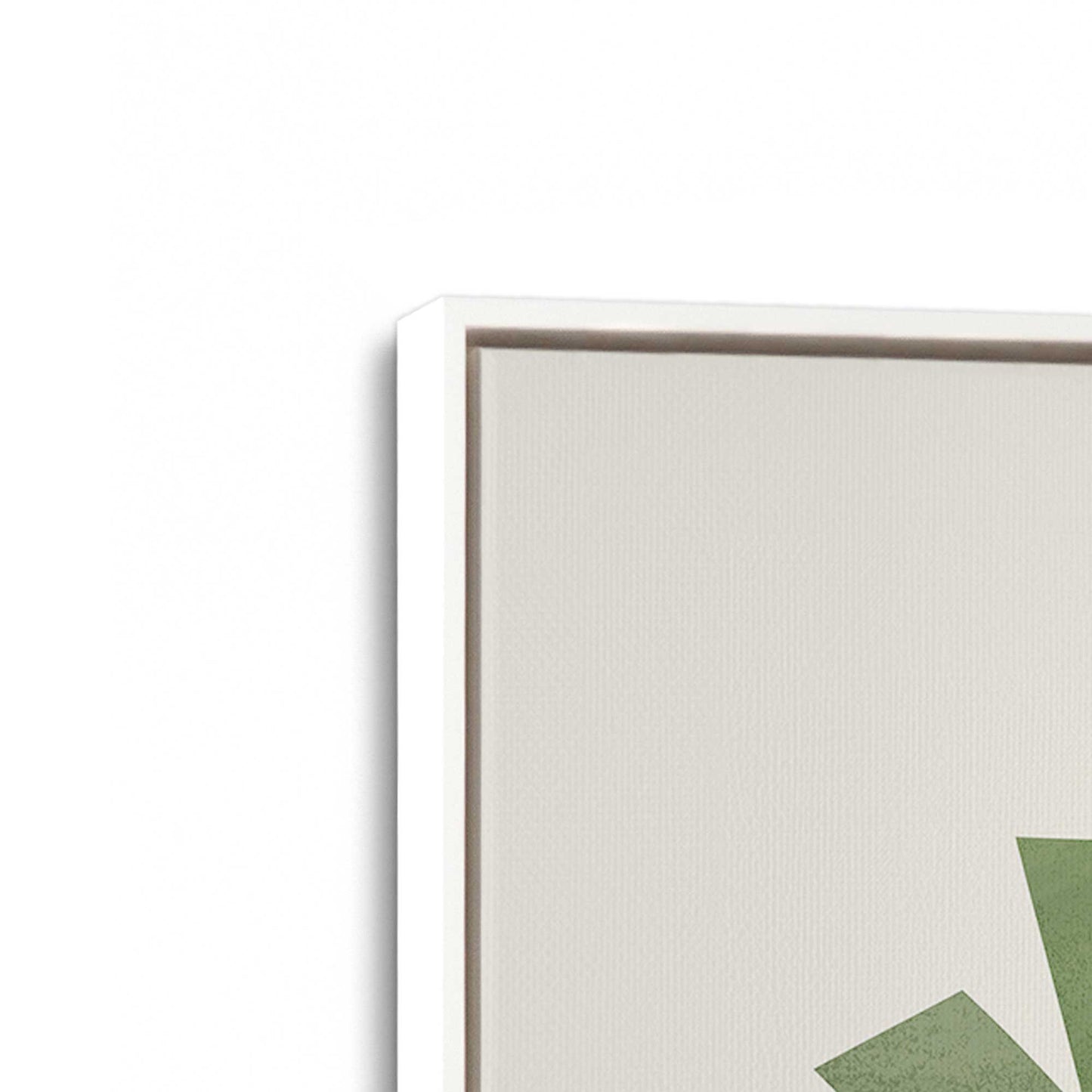 [Color:Opaque White], Picture of art in a White frame at an angle