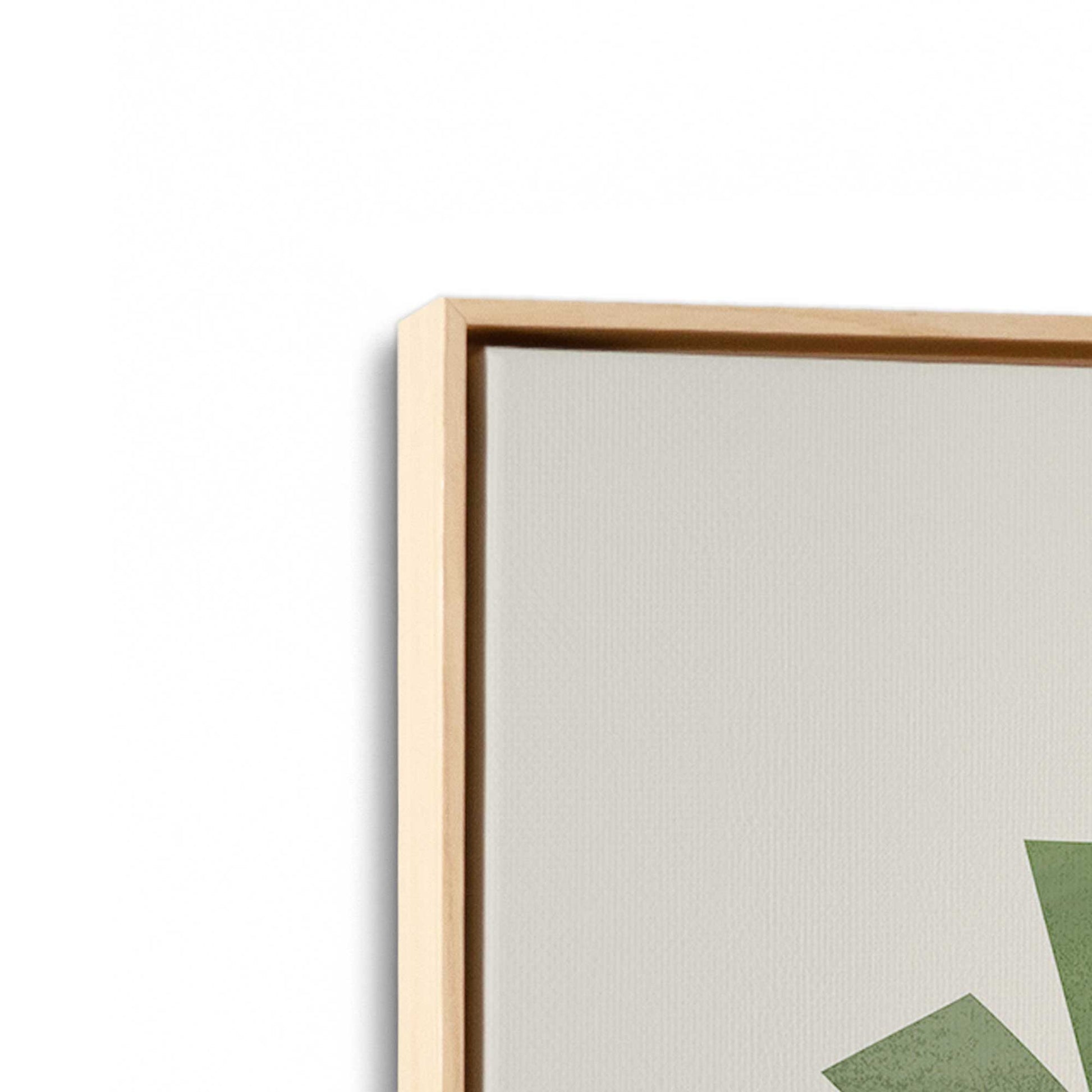 [Color:American Maple], Picture of art in a American Maple frame at an angle