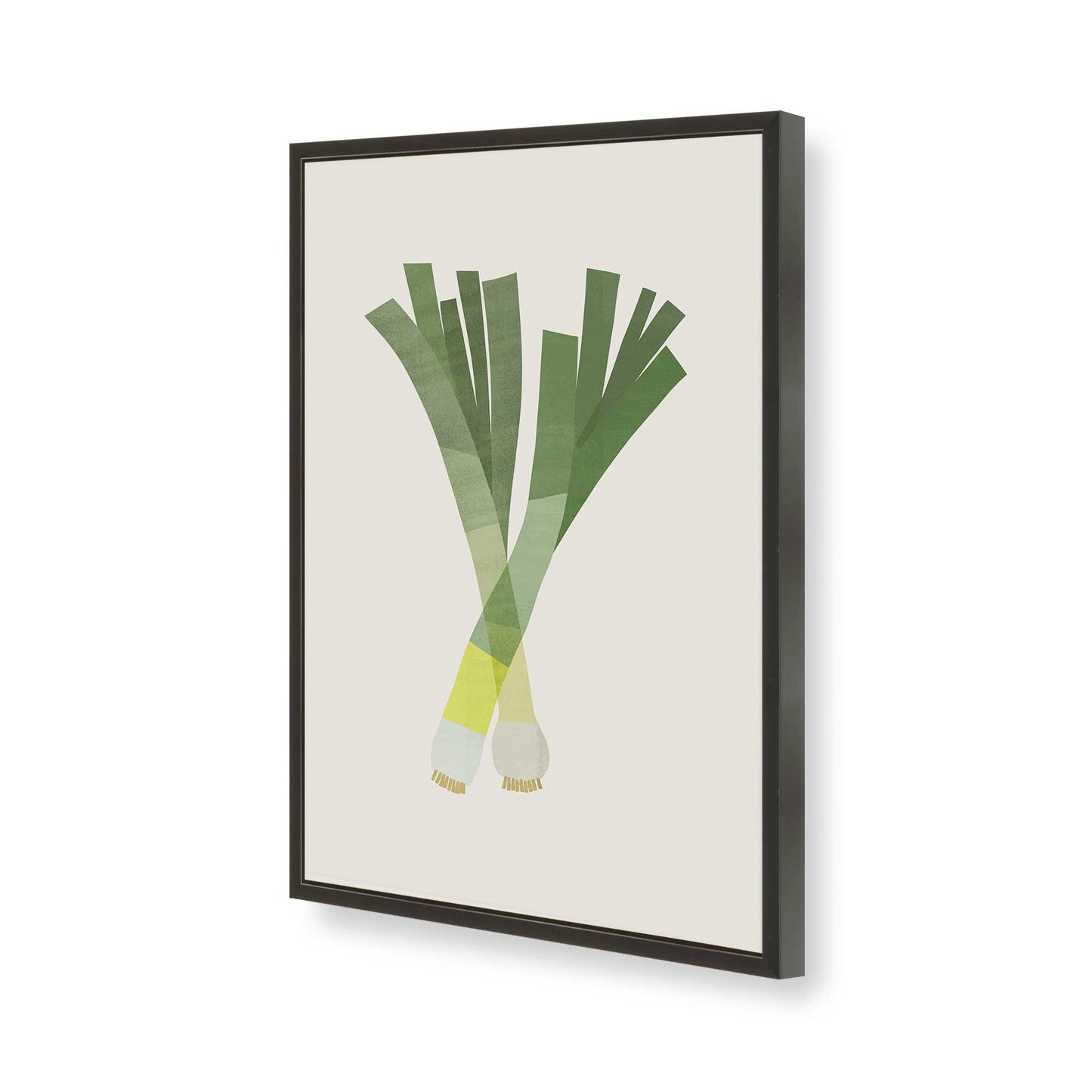 [Color:Satin Black], Picture of art in a Satin Black frame of the corner