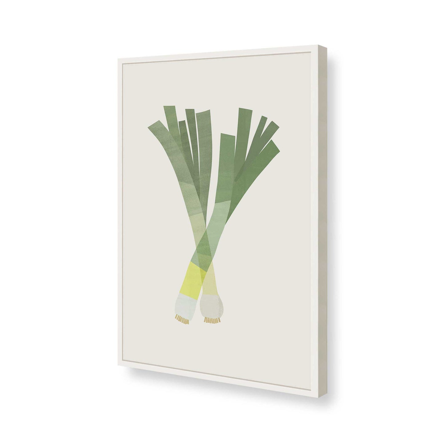[Color:Opaque White], Picture of art in a Opaque White frame of the corner