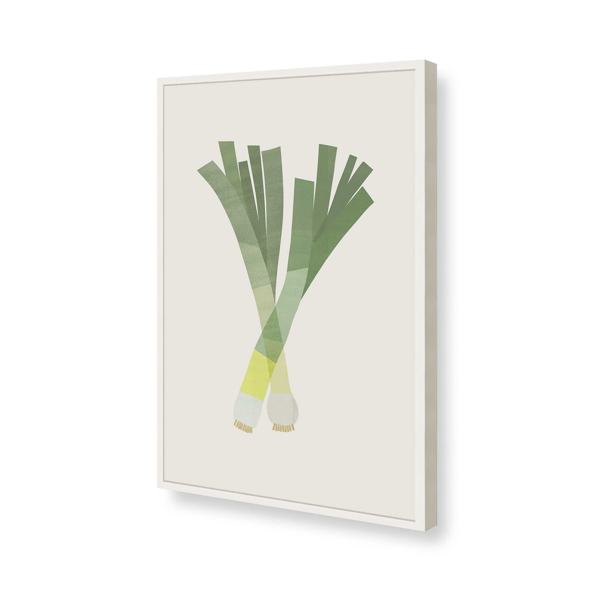 [Color:Opaque White], Picture of art in a Opaque White frame of the corner