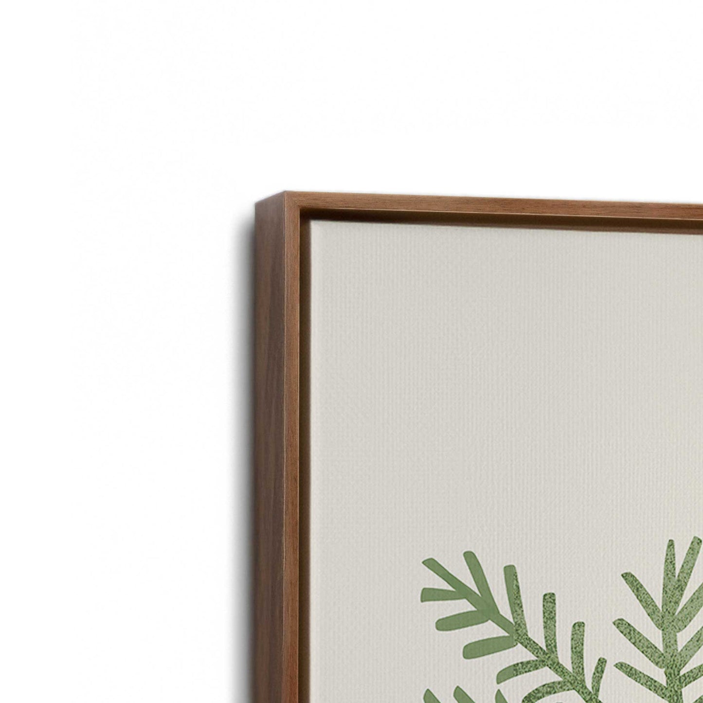[Color:Walnut], Picture of art in a Walnut frame at an angle