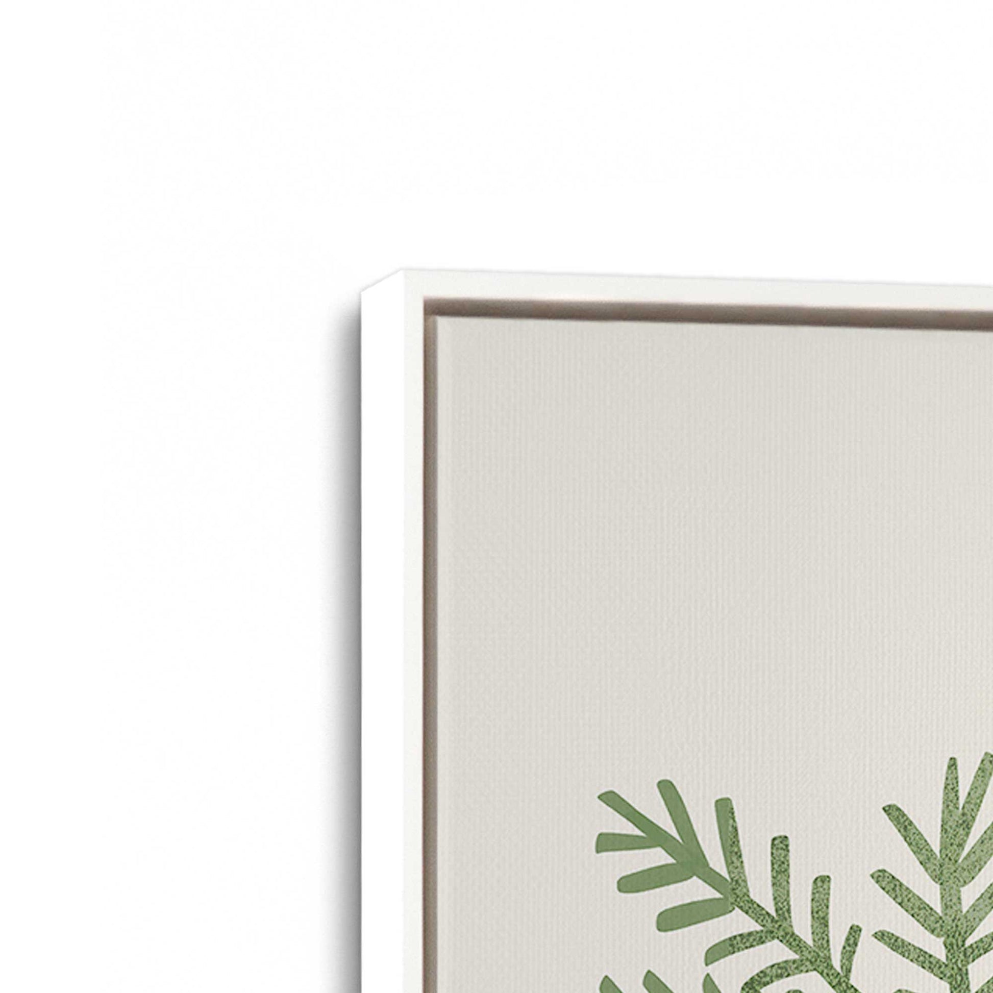 [Color:Opaque White], Picture of art in a White frame at an angle