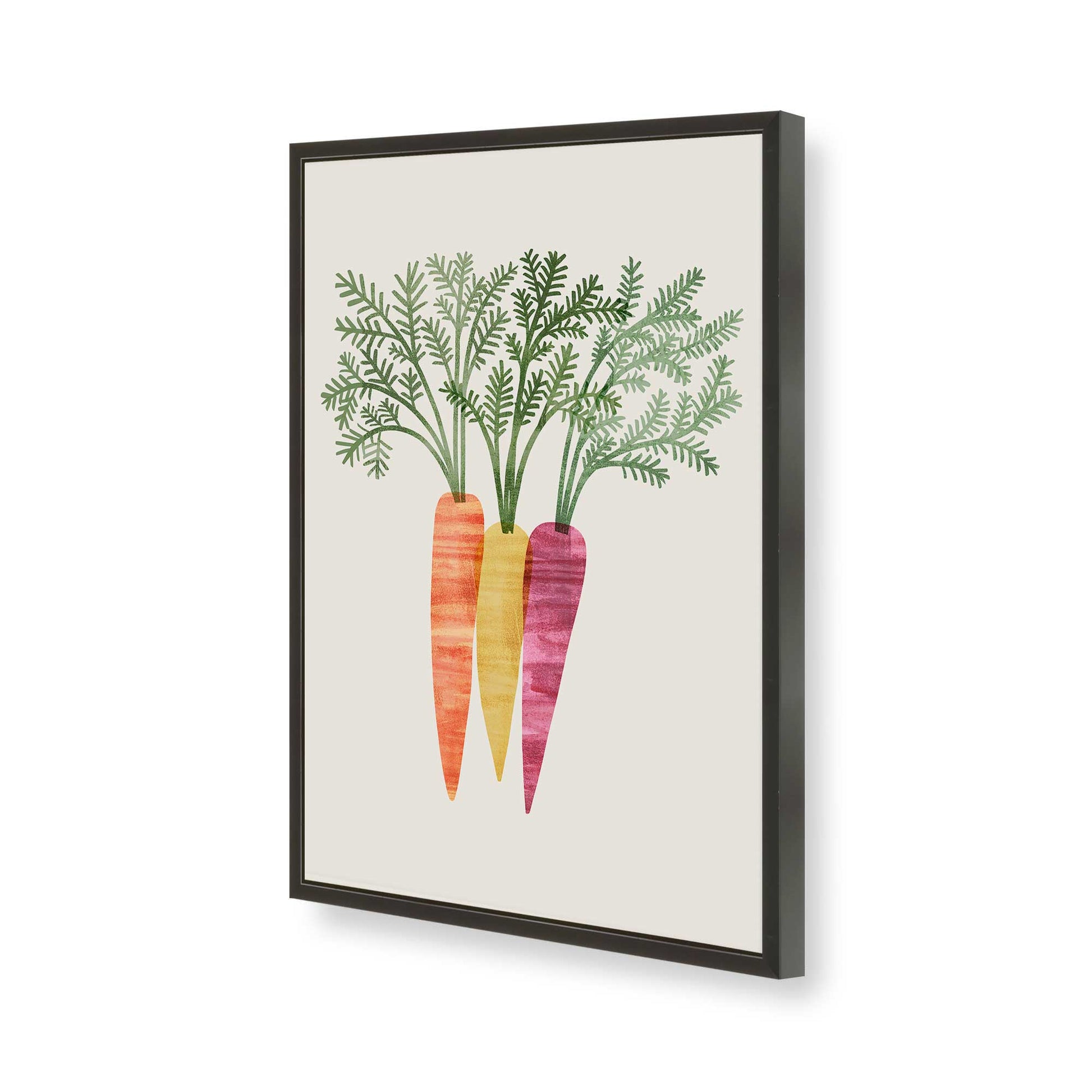 [Color:Satin Black], Picture of art in a Satin Black frame of the corner