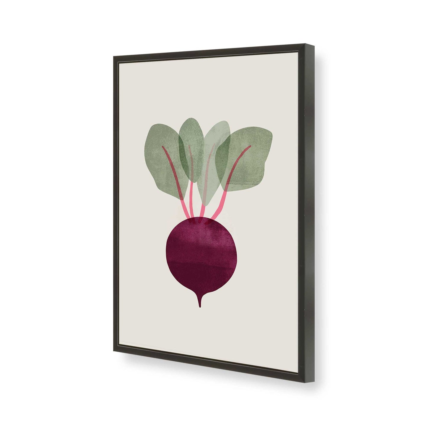 [Color:Satin Black], Picture of art in a Satin Black frame of the corner