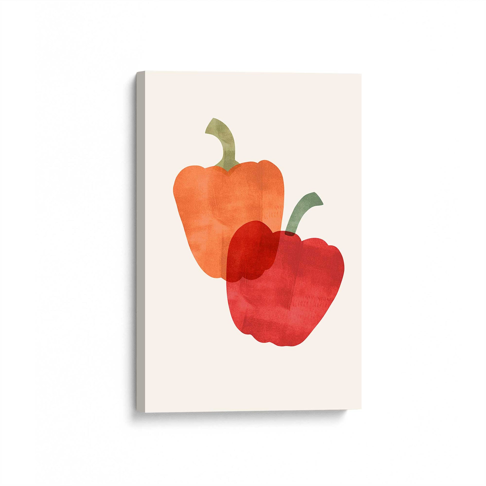 [Color:Stretched Canvas], Picture of art at an angle