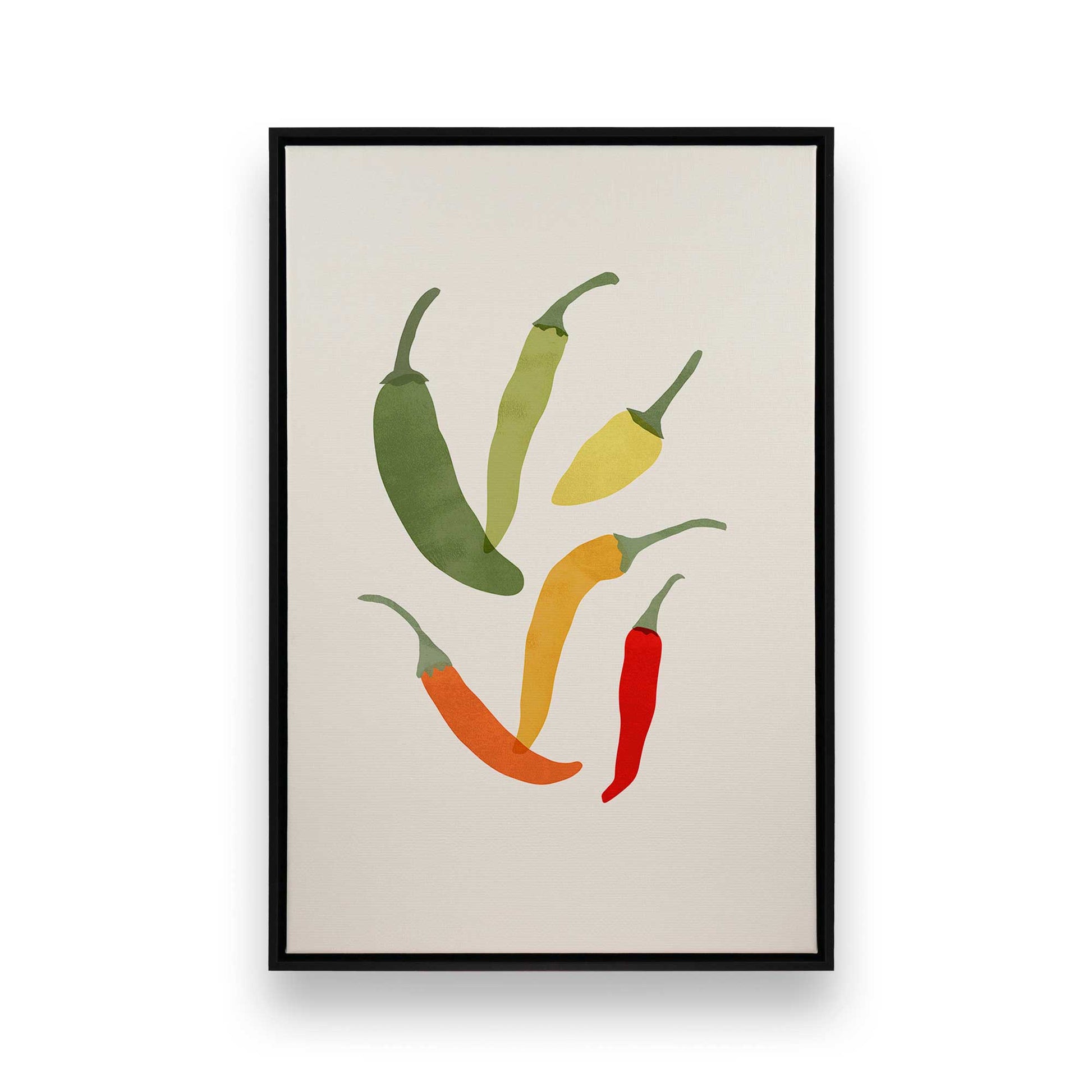 [Color:Satin Black], Picture of art in a Satin Black frame