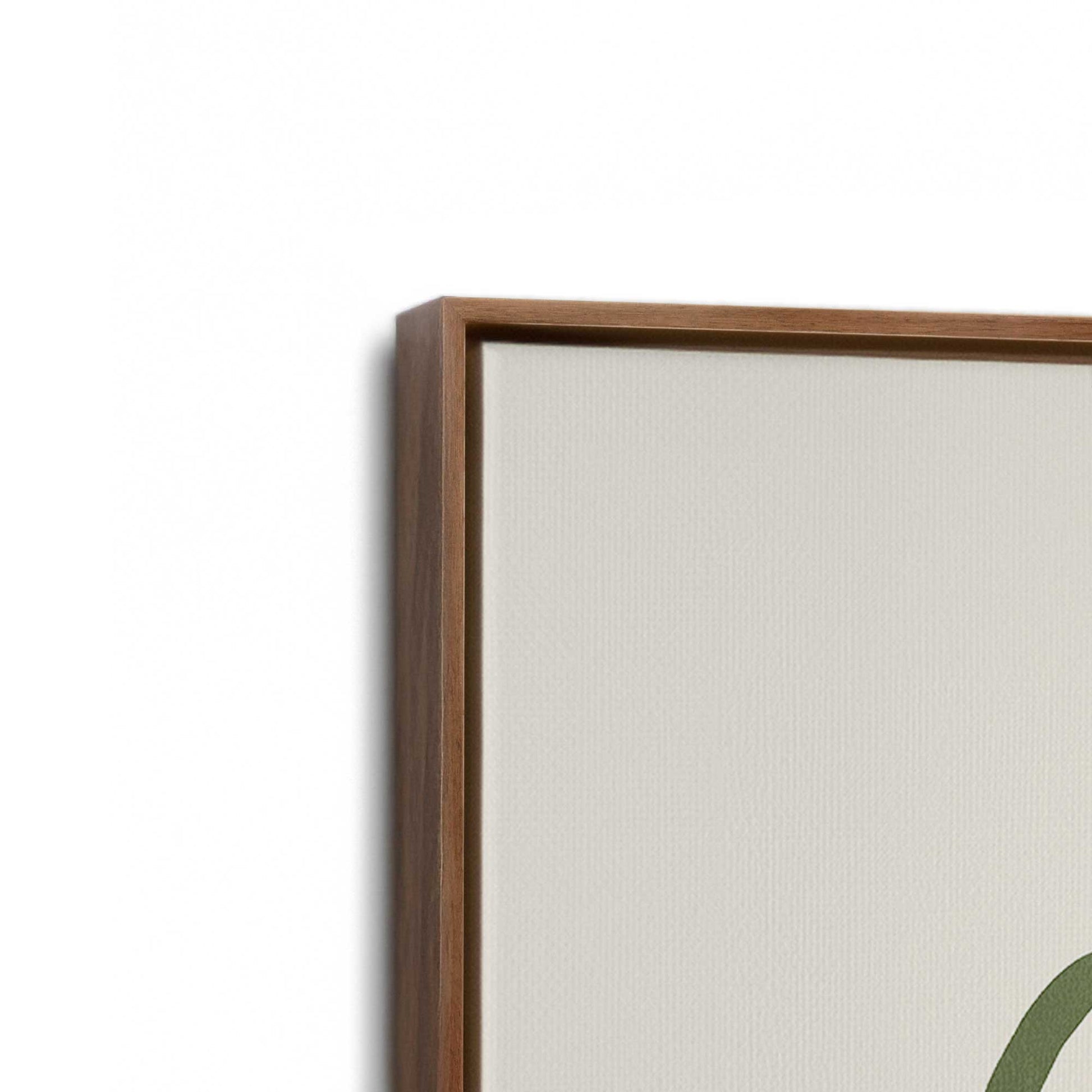 [Color:Walnut], Picture of art in a Walnut frame at an angle