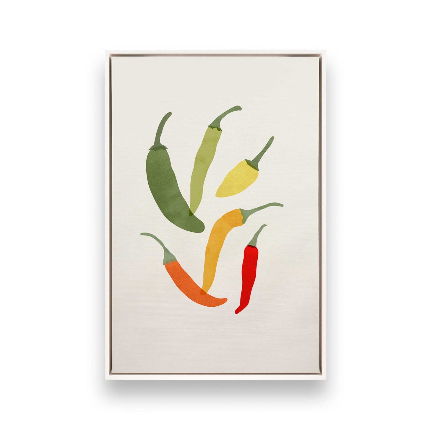 [Color:Opaque White], Picture of art in a White frame