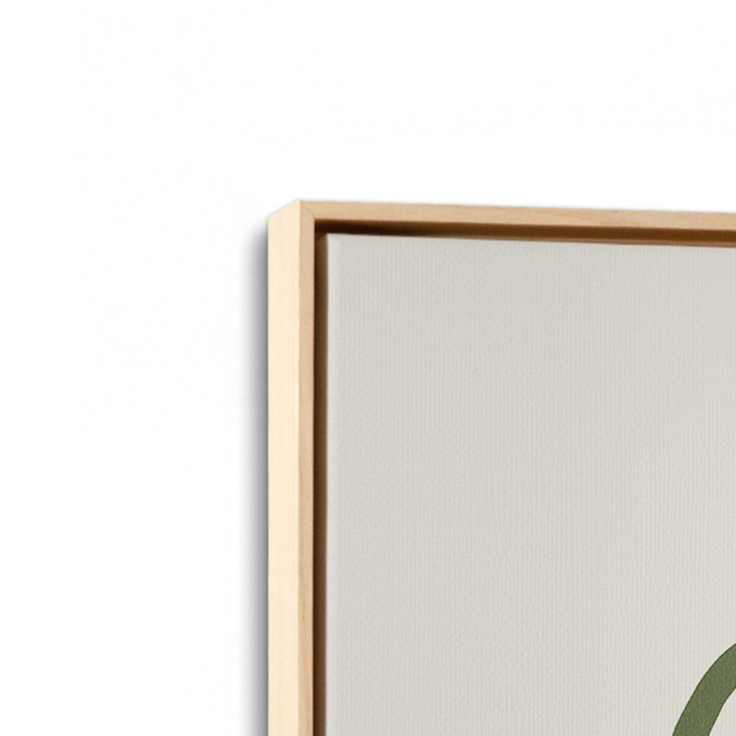 [Color:American Maple], Picture of art in a American Maple frame at an angle