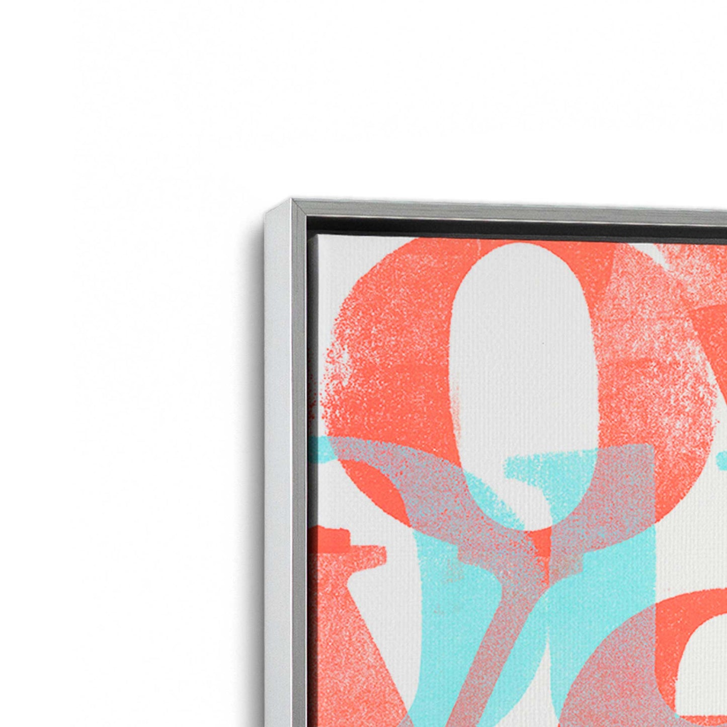 [Color:Polished Chrome], Picture of art in a Polished Chrome frame at an angle