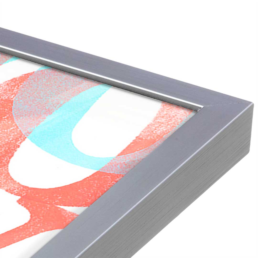 [Color:Polished Chrome], Picture of art in a Polished Chrome frame at an angle