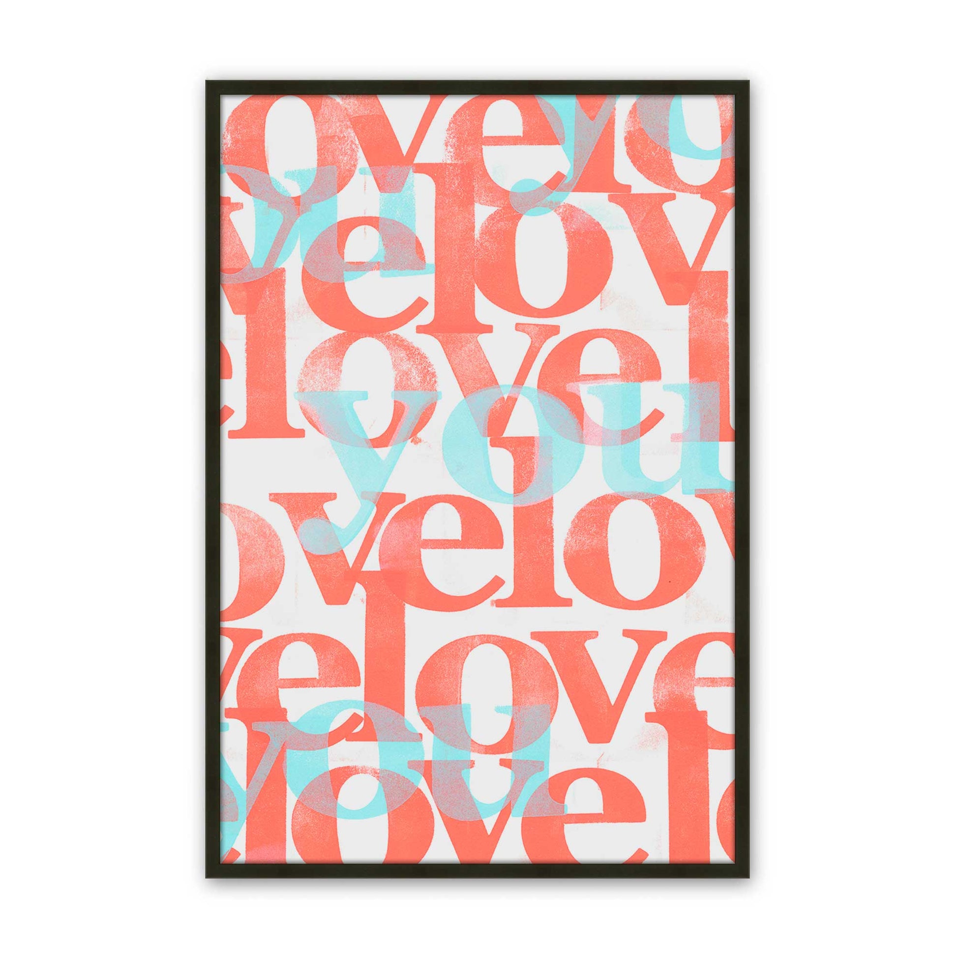 [Color:Satin Black], Picture of art in a Satin Black frame