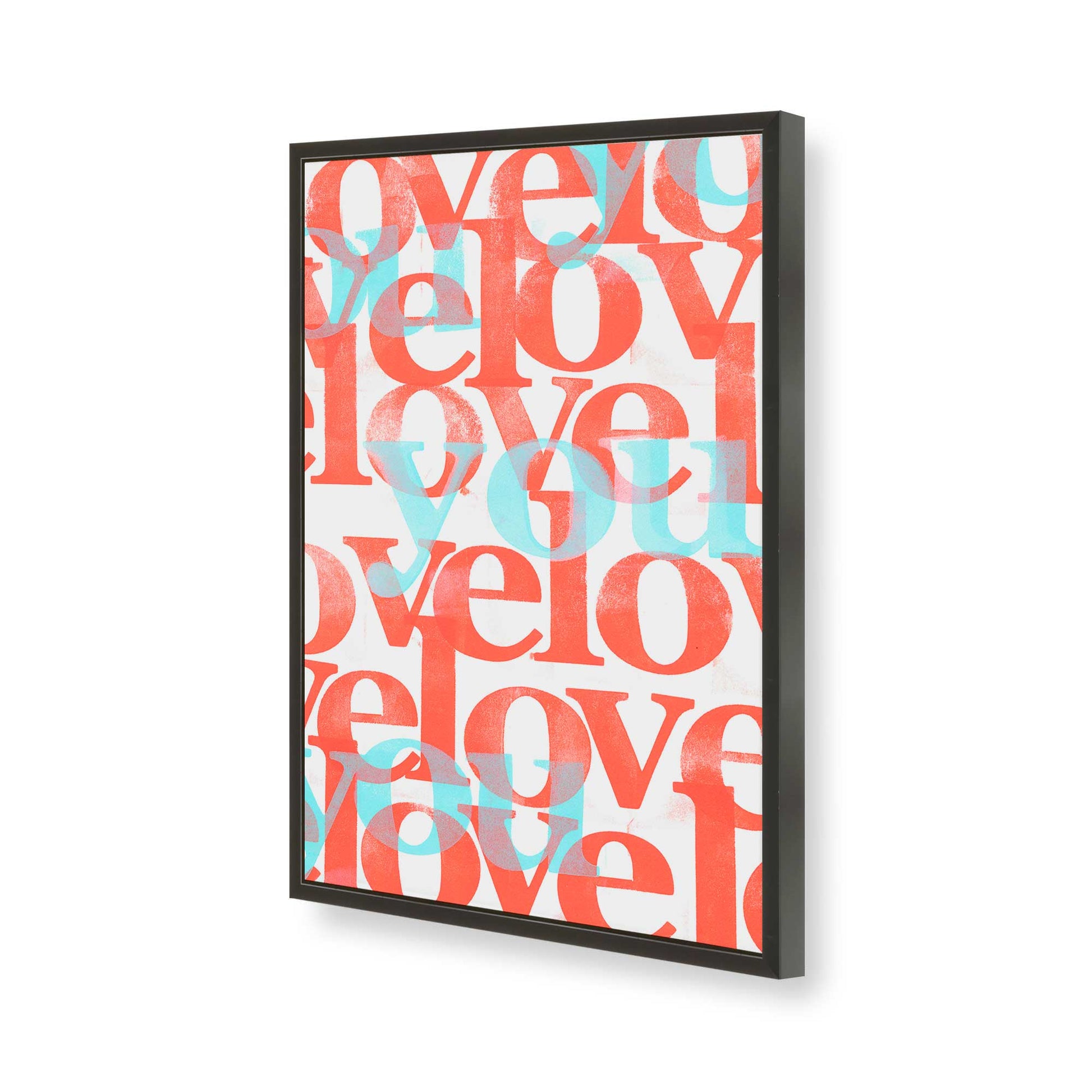 [Color:Satin Black], Picture of art in a Satin Black frame of the corner