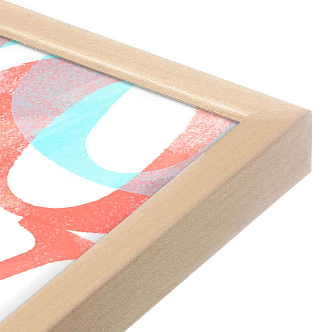 [Color:Raw Maple], Picture of art in a Raw Maple frame at an angle