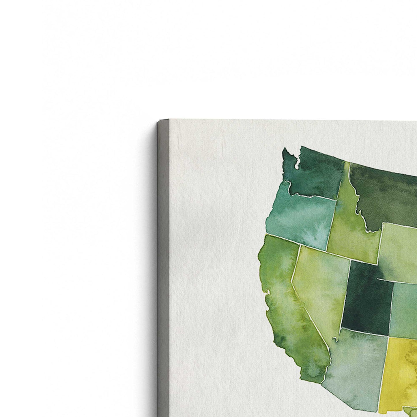 [Color:Stretched Canvas], Picture of the corner of the art