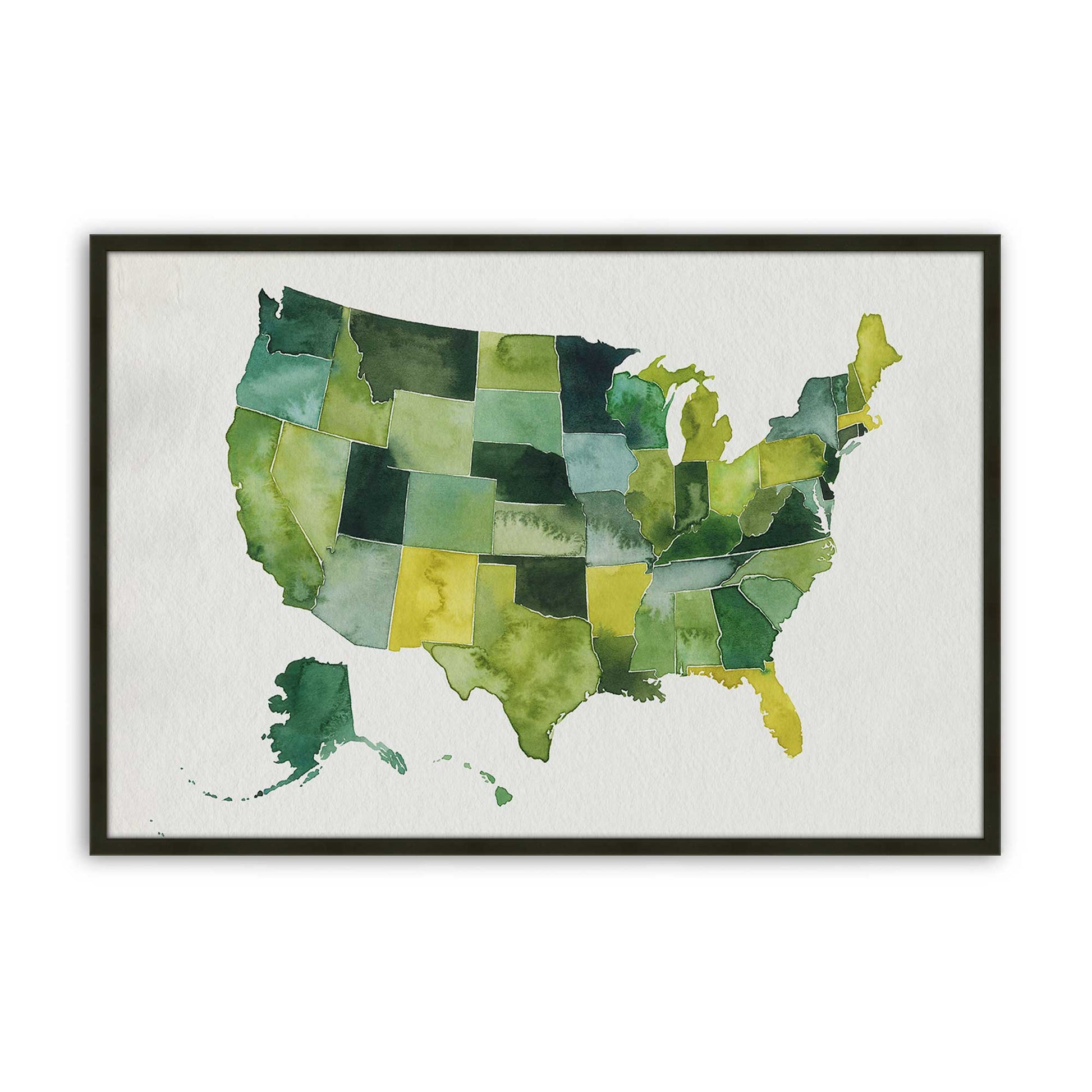 [Color:Satin Black], Picture of art in a Satin Black frame