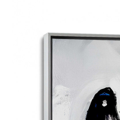 [Color:Polished Chrome], Picture of art in a Polished Chrome frame at an angle