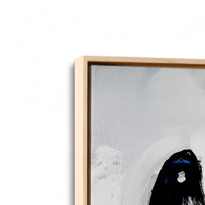 [Color:American Maple], Picture of art in a American Maple frame at an angle