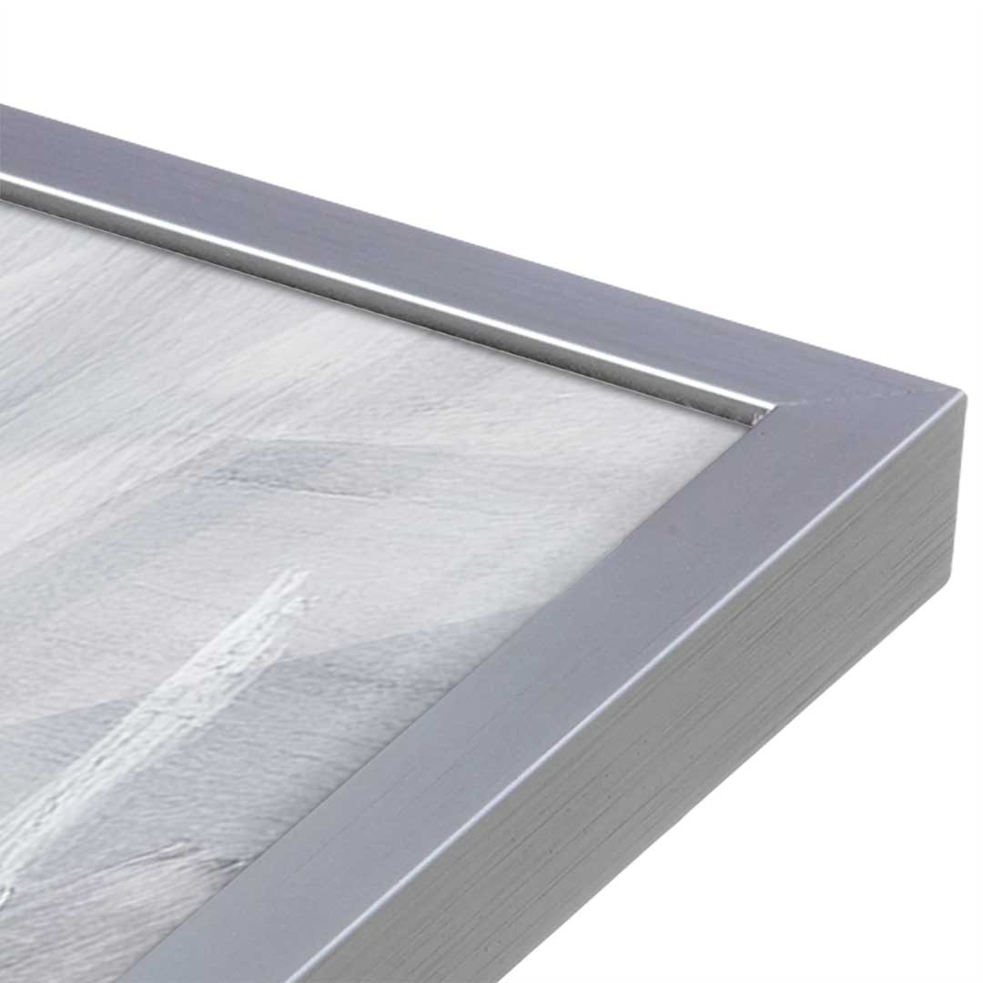 [Color:Polished Chrome], Picture of art in a Polished Chrome frame at an angle