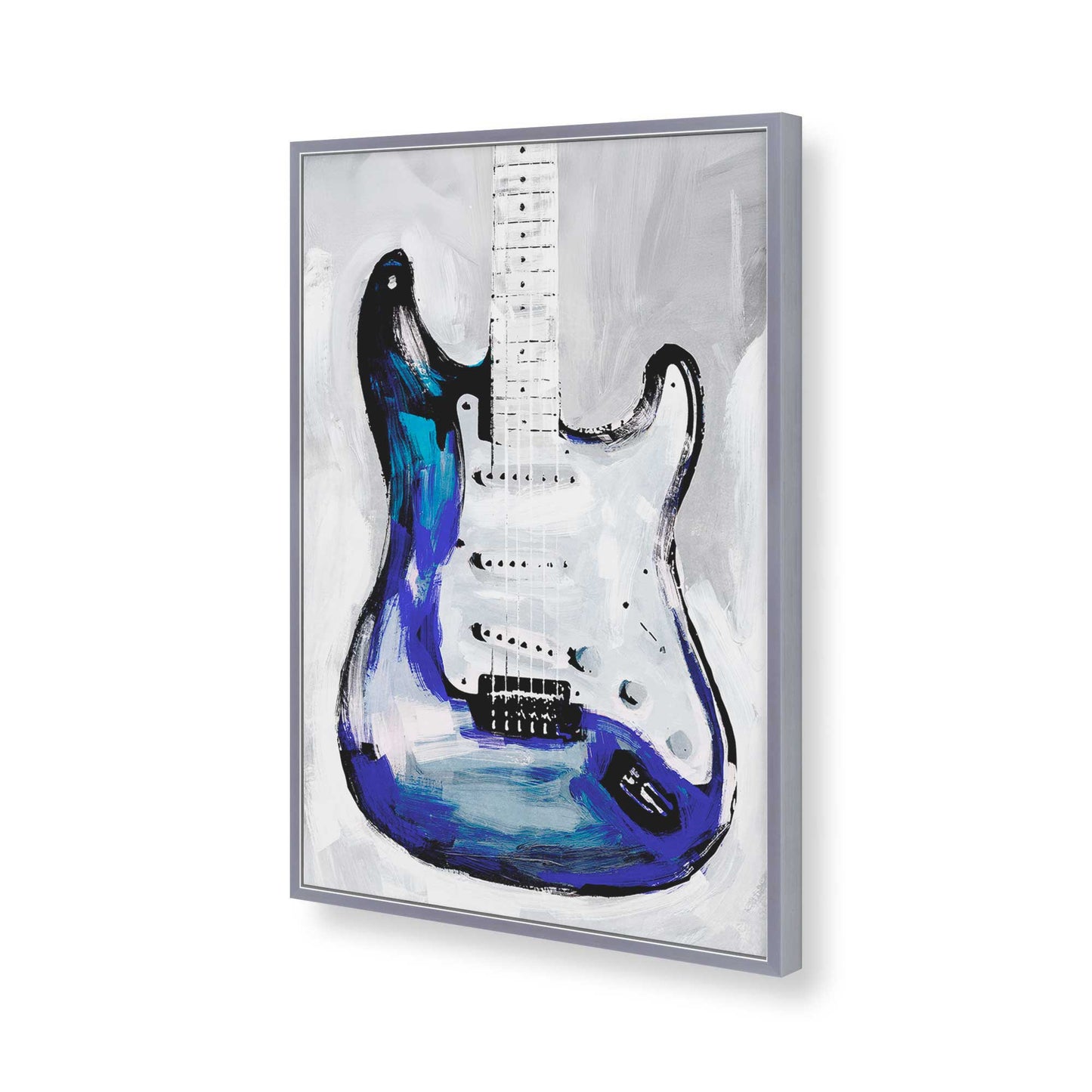 [Color:Polished Chrome], Picture of art in a Polished Chrome frame of the corner
