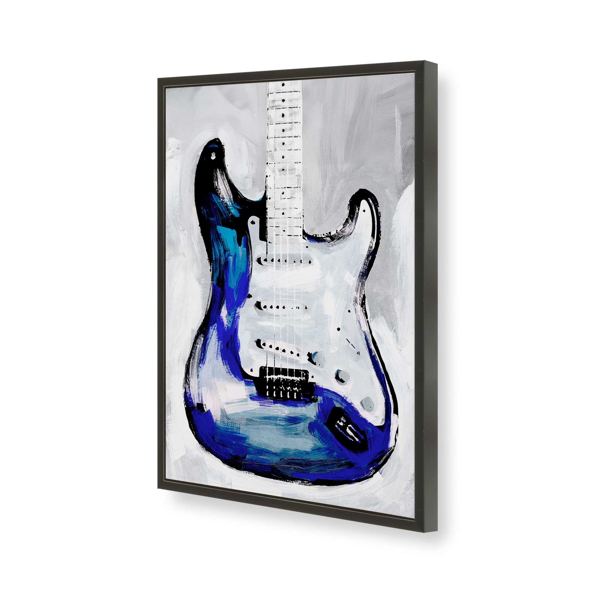 [Color:Satin Black], Picture of art in a Satin Black frame of the corner